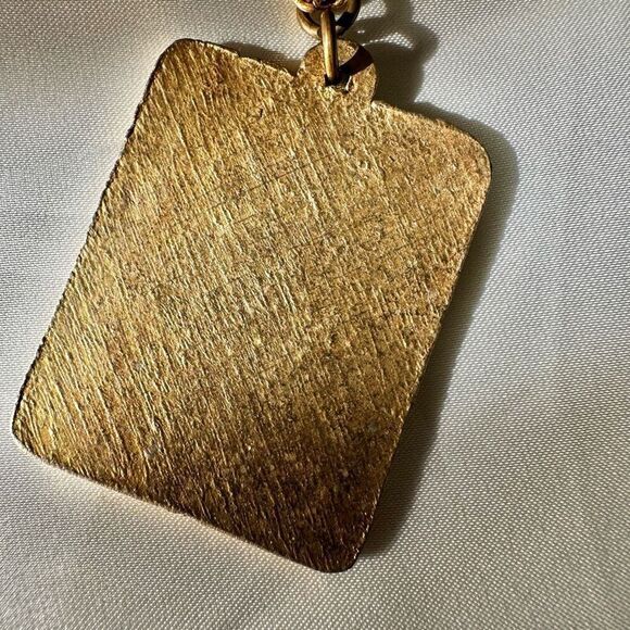gold tone vintage Have a Nice Day pendant necklace - Picture 9 of 10